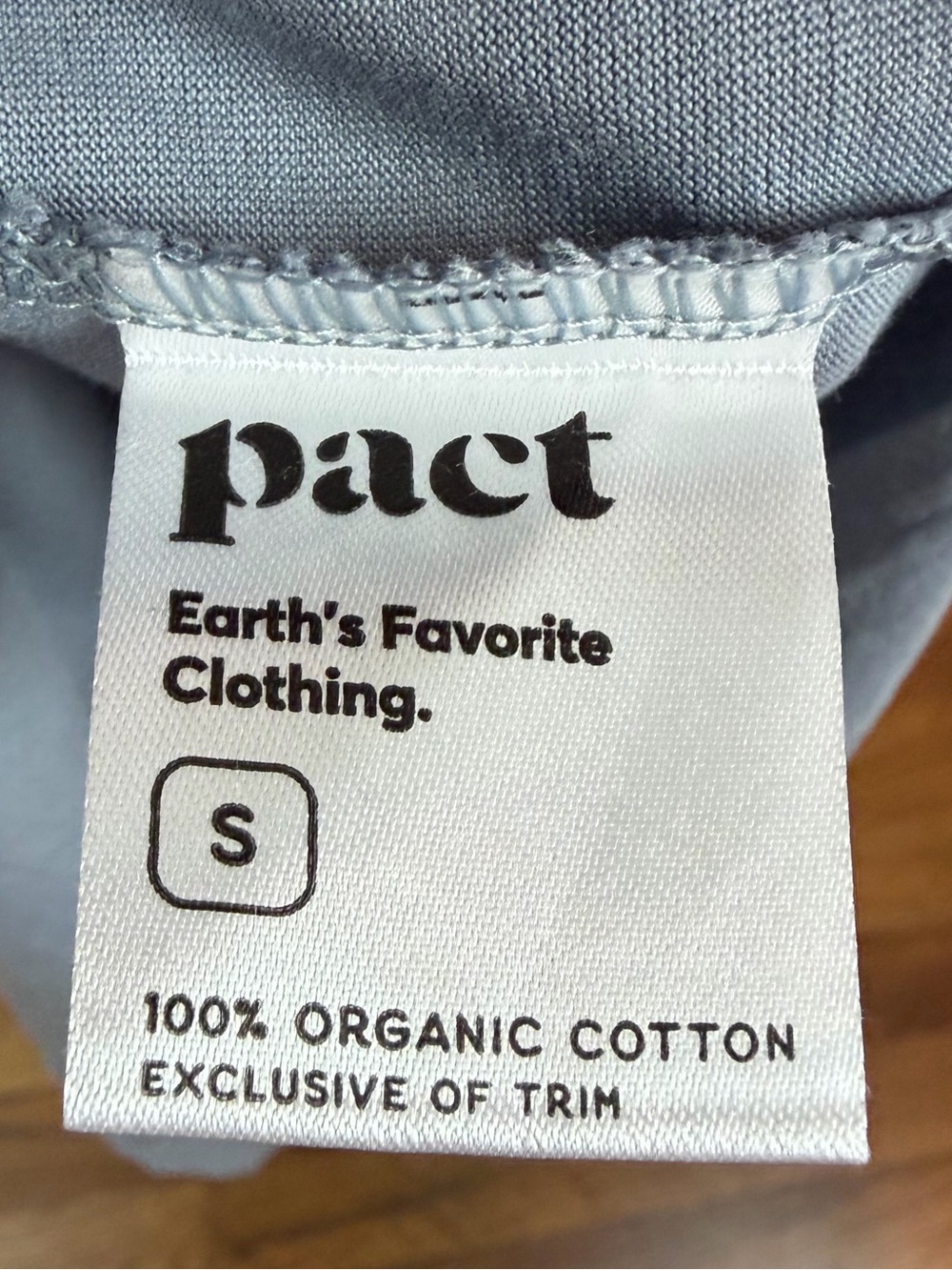 Pact Gray-Blue Organic Cotton Tank Maxi Dress Small - Picture 8 of 9